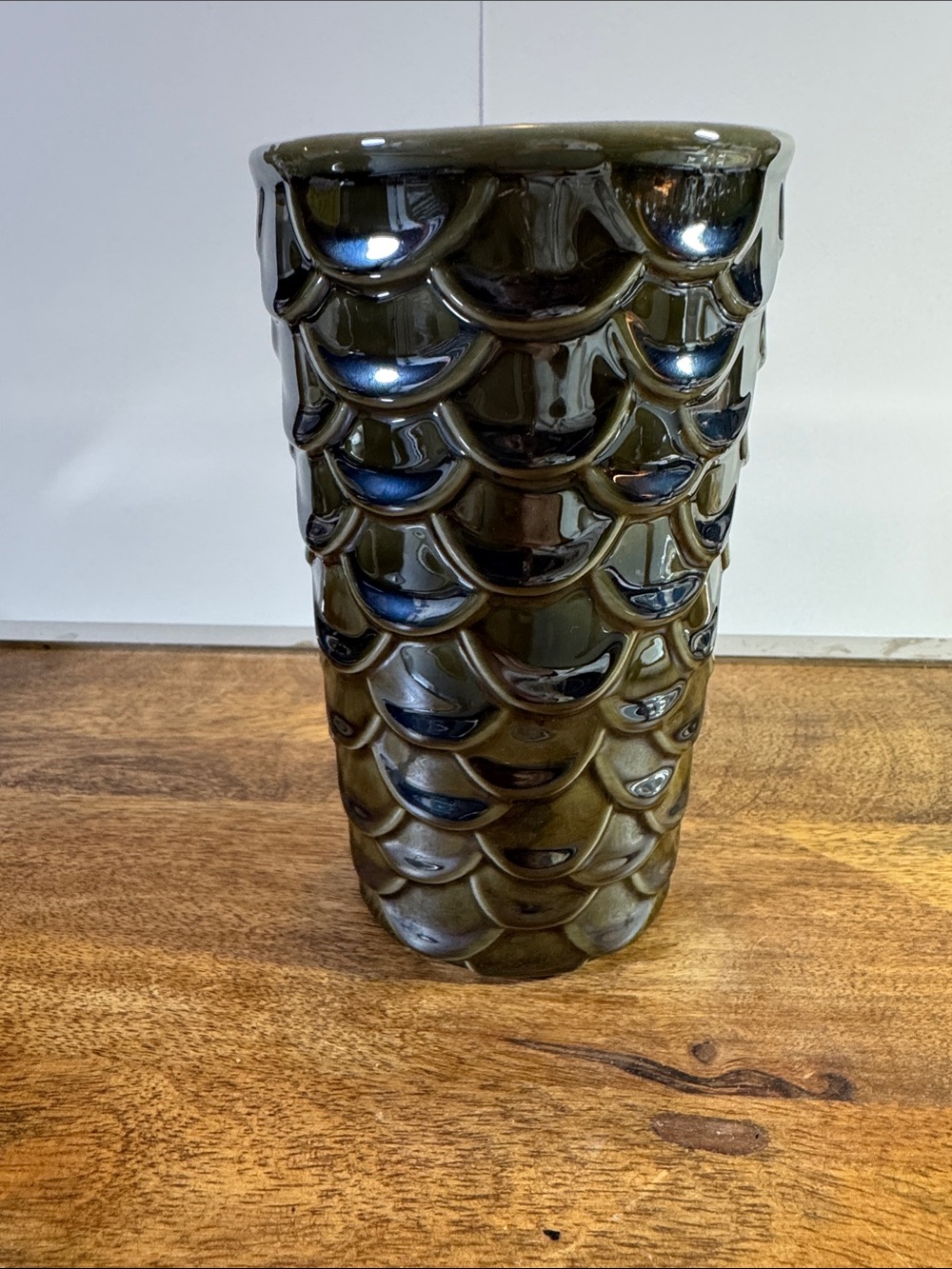 Starbucks Iridescent Siren Mermaid Scales Green Ceramic Travel Tumbler - NO LID